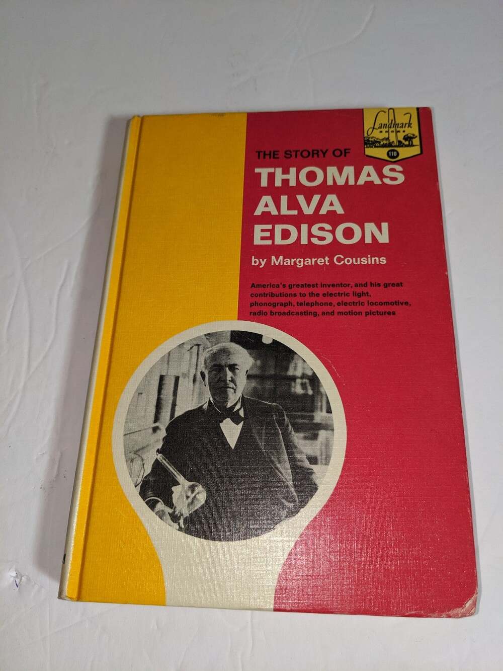 1966 The Story of Thomas Alva Edison #110 Landmark HB Random House RARE MINT